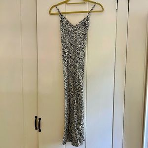 Vanessa Mooney leopard print midi-length dress (never worn)